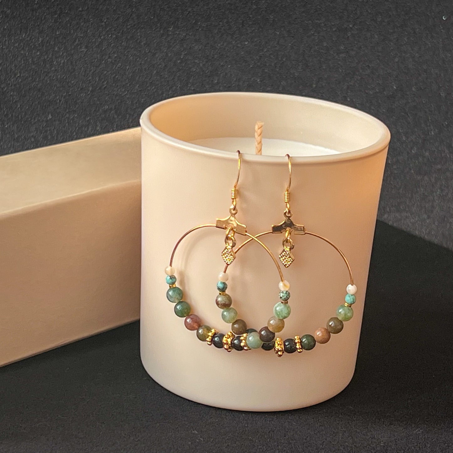 Indian Agate Earring