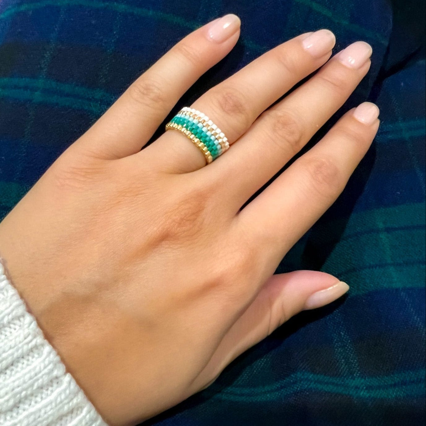 Aurora Beaded Ring