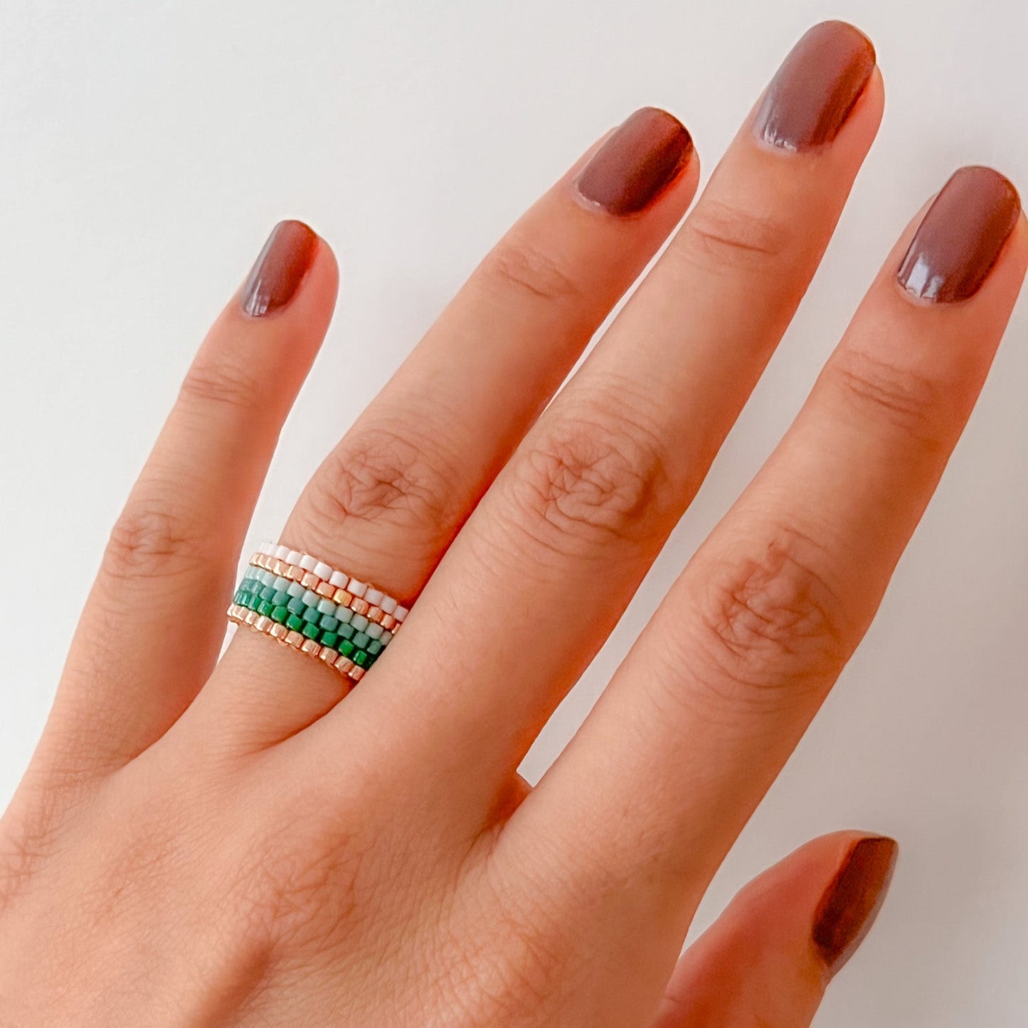 Aurora Beaded Ring