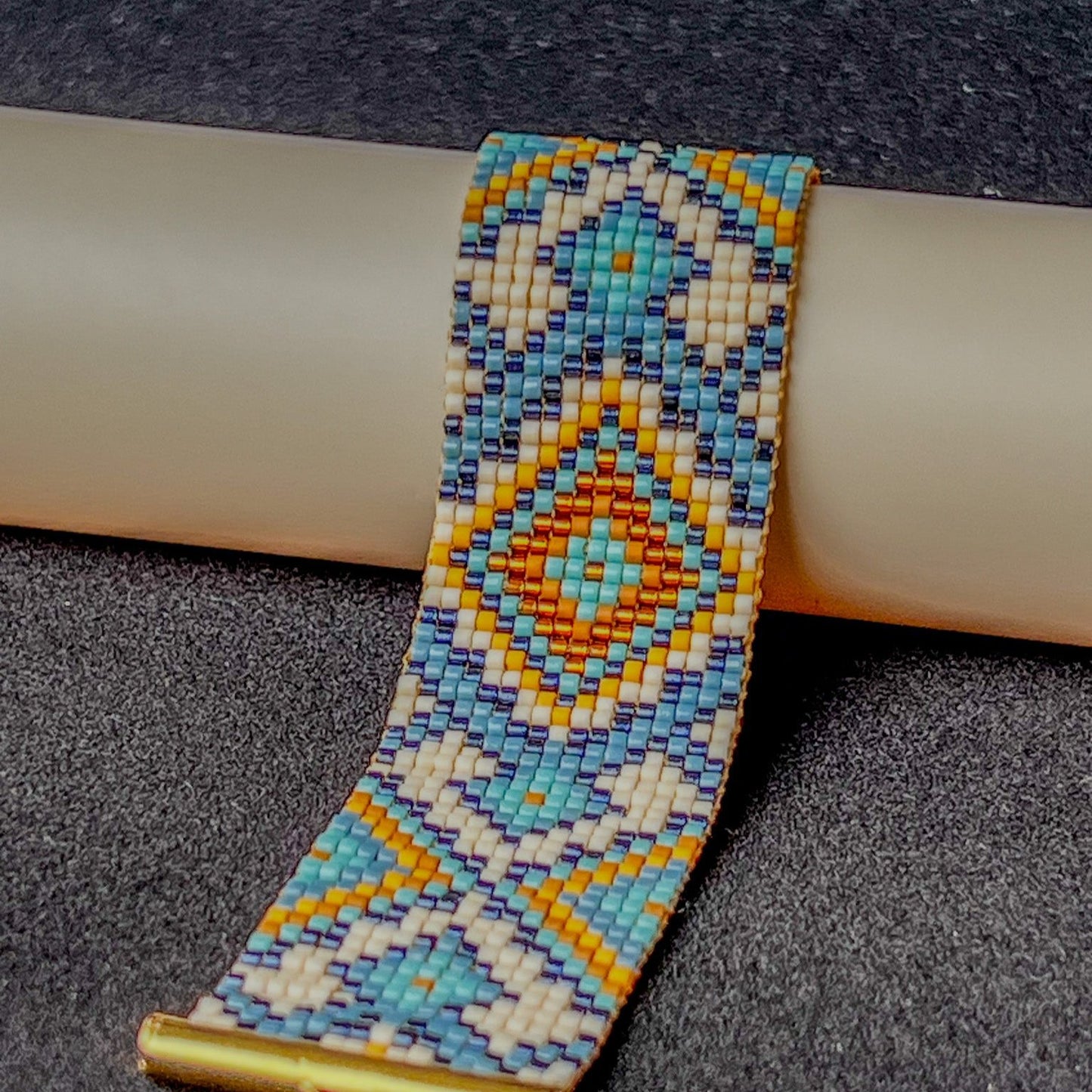 Toranj - Handmade Beaded Bracelet with Persian-Inspired Motif