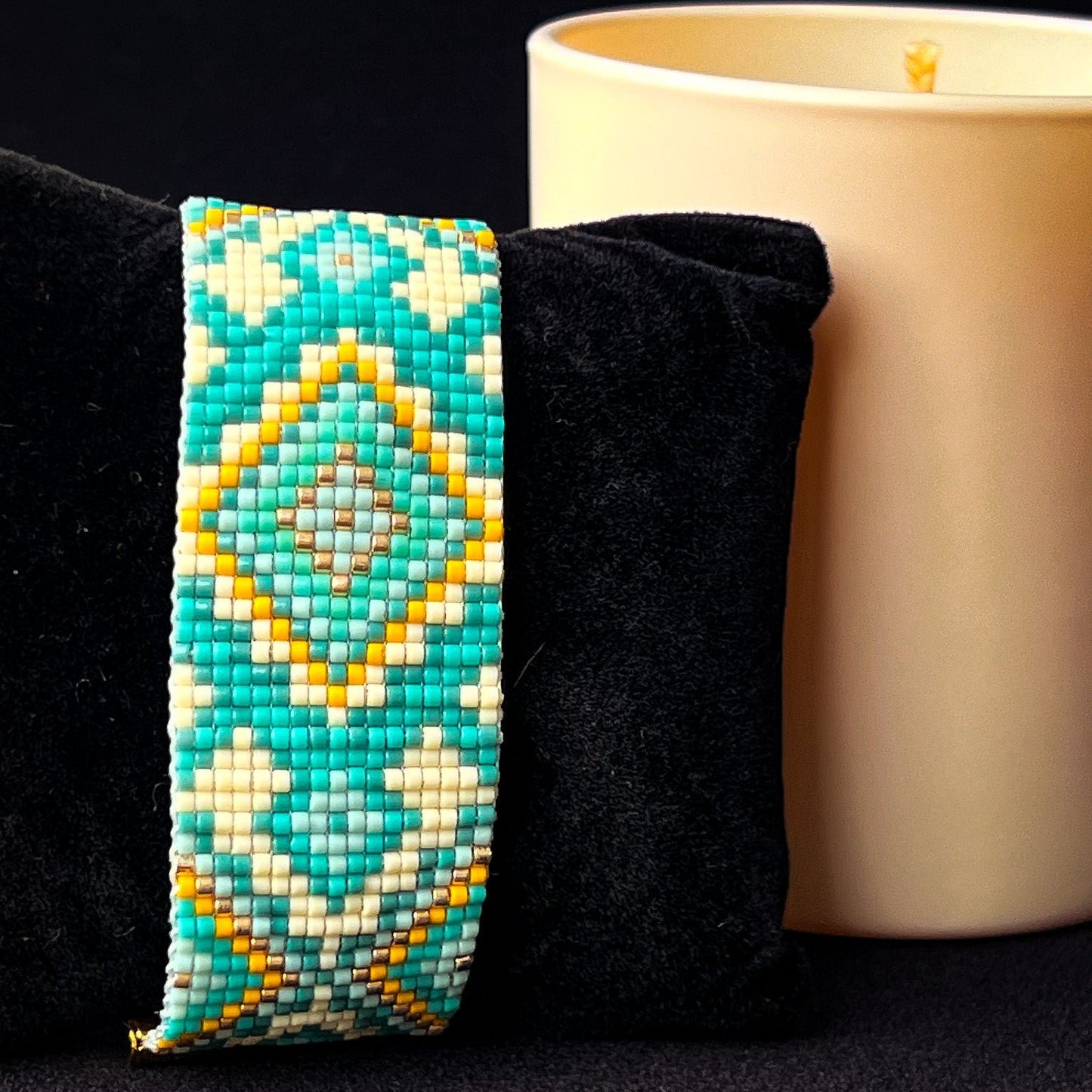 Toranj - Handmade Beaded Bracelet with Persian-Inspired Motif